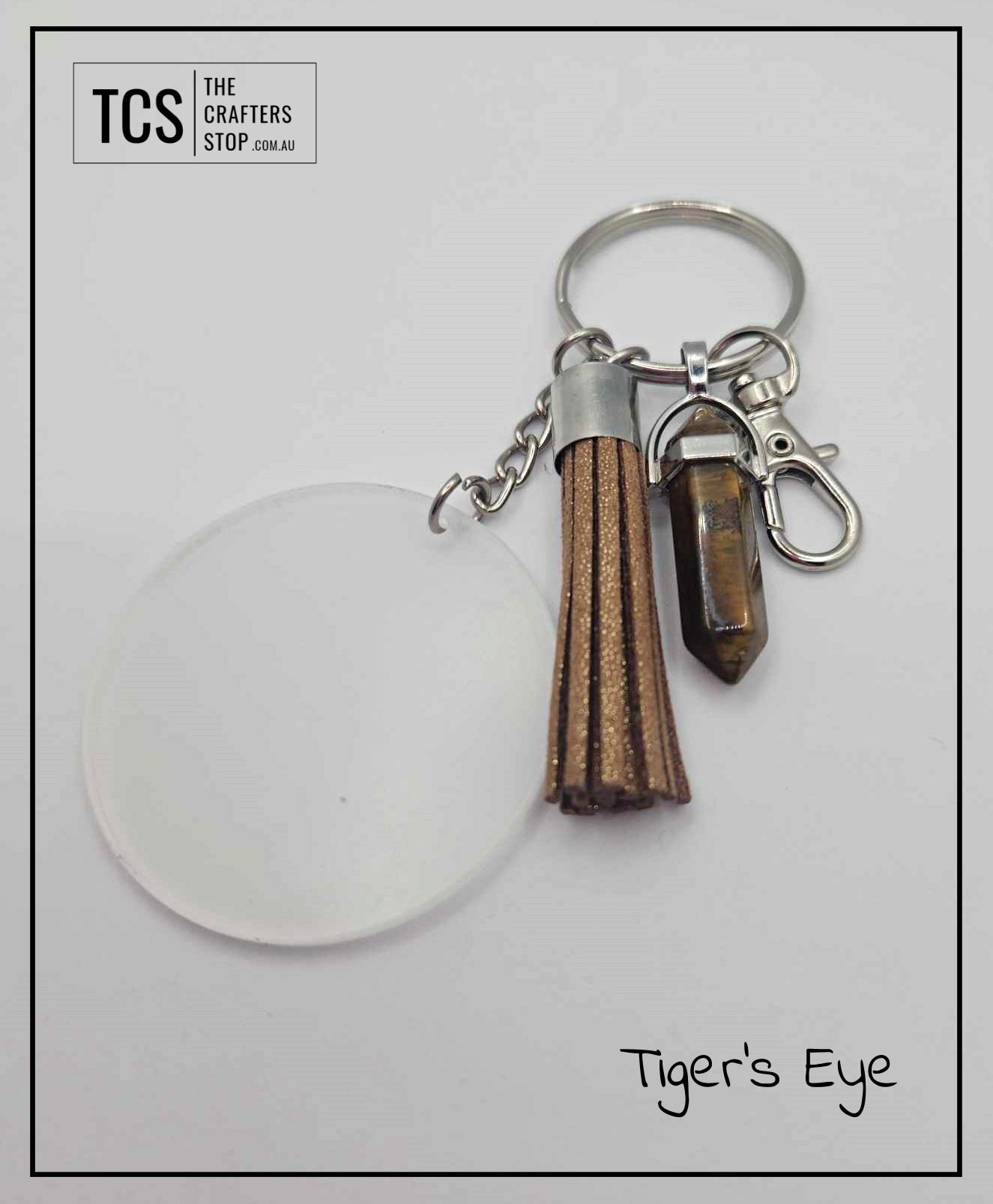 Crystal DT Keyring with Acrylic Blank