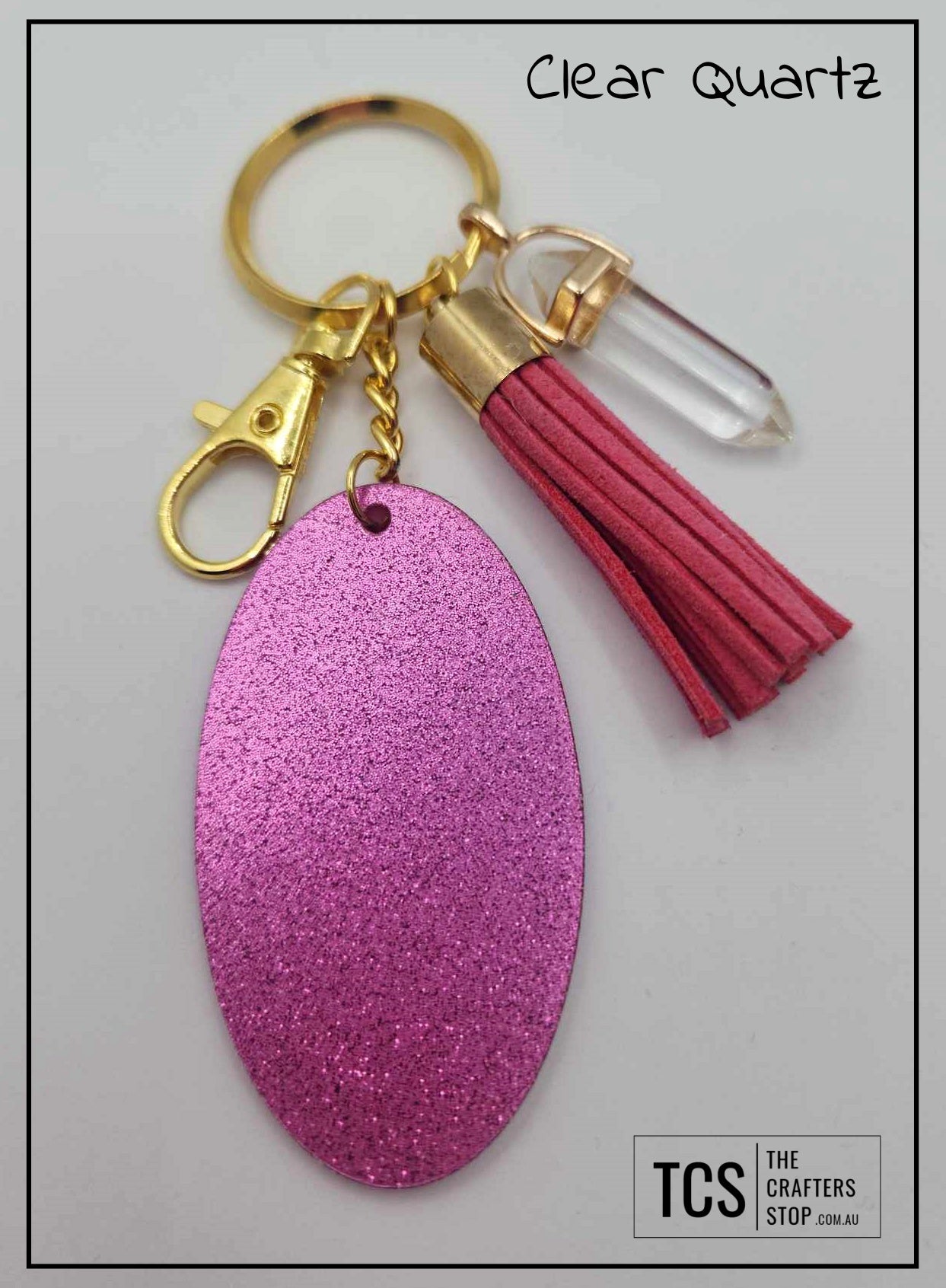 Crystal DT Keyring with Acrylic Blank