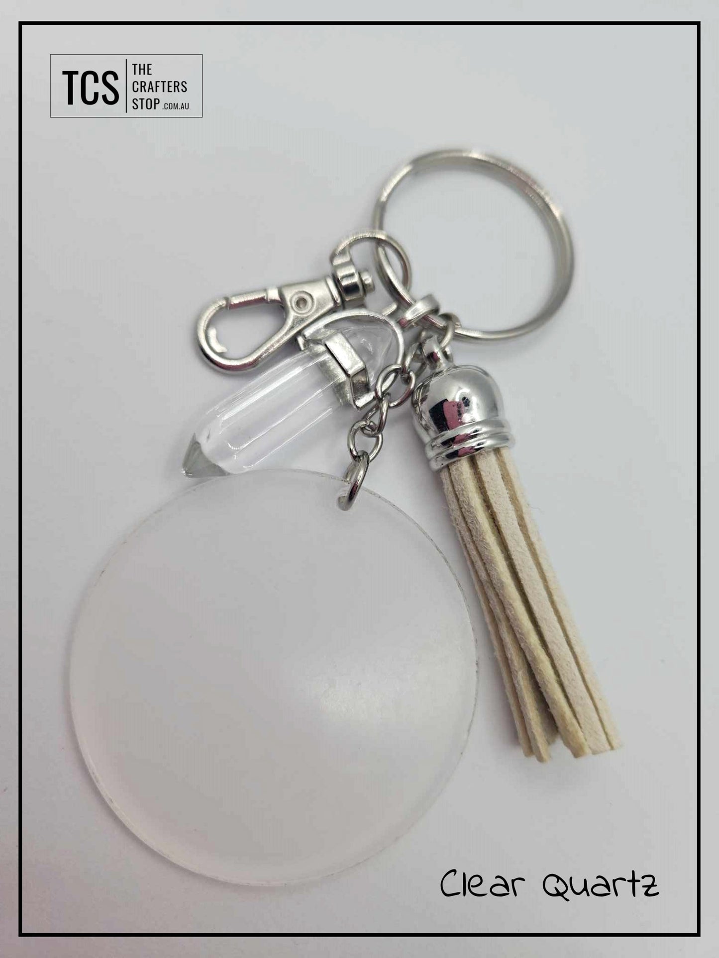 Crystal DT Keyring with Acrylic Blank