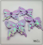 Fabric Iridescent 3D Butterfly (X4 Pack) 3 Colours