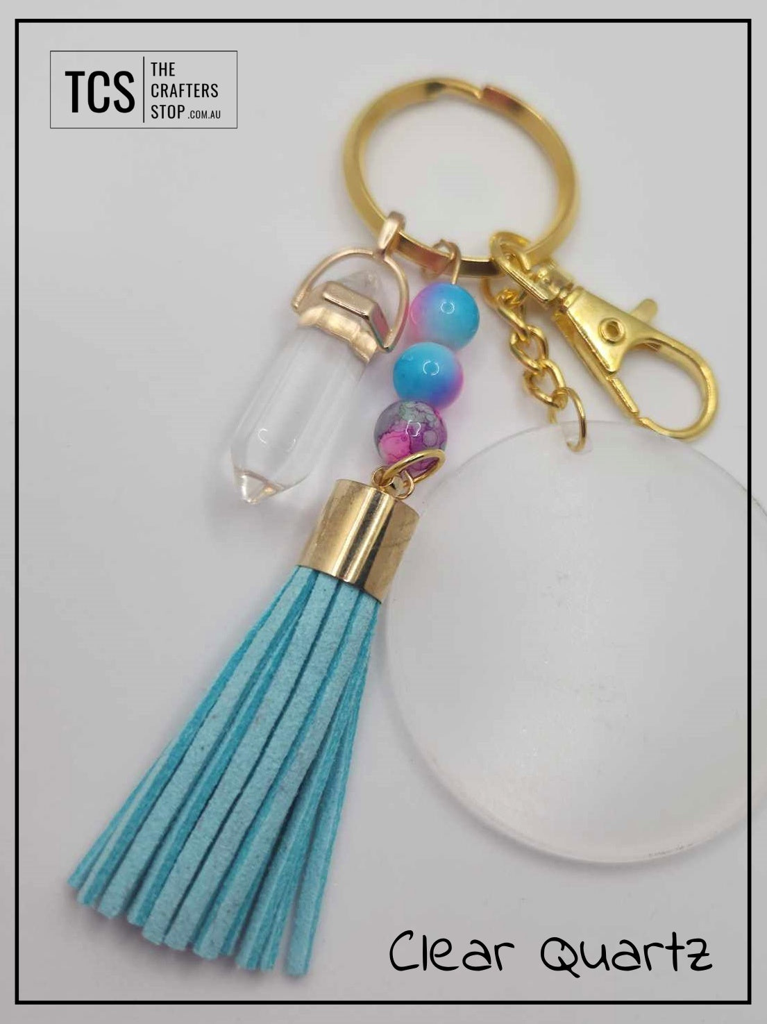 Crystal DT Keyring with Acrylic Blank