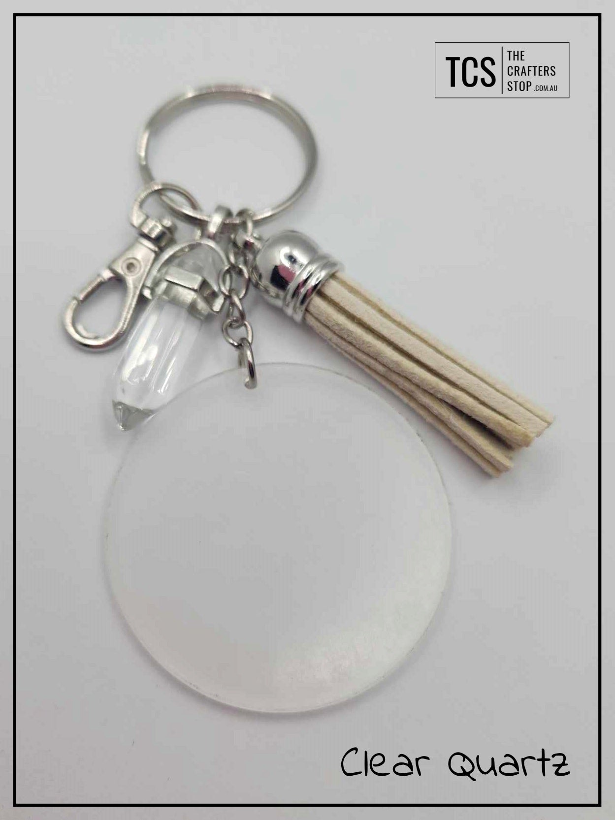 Crystal DT Keyring with Acrylic Blank