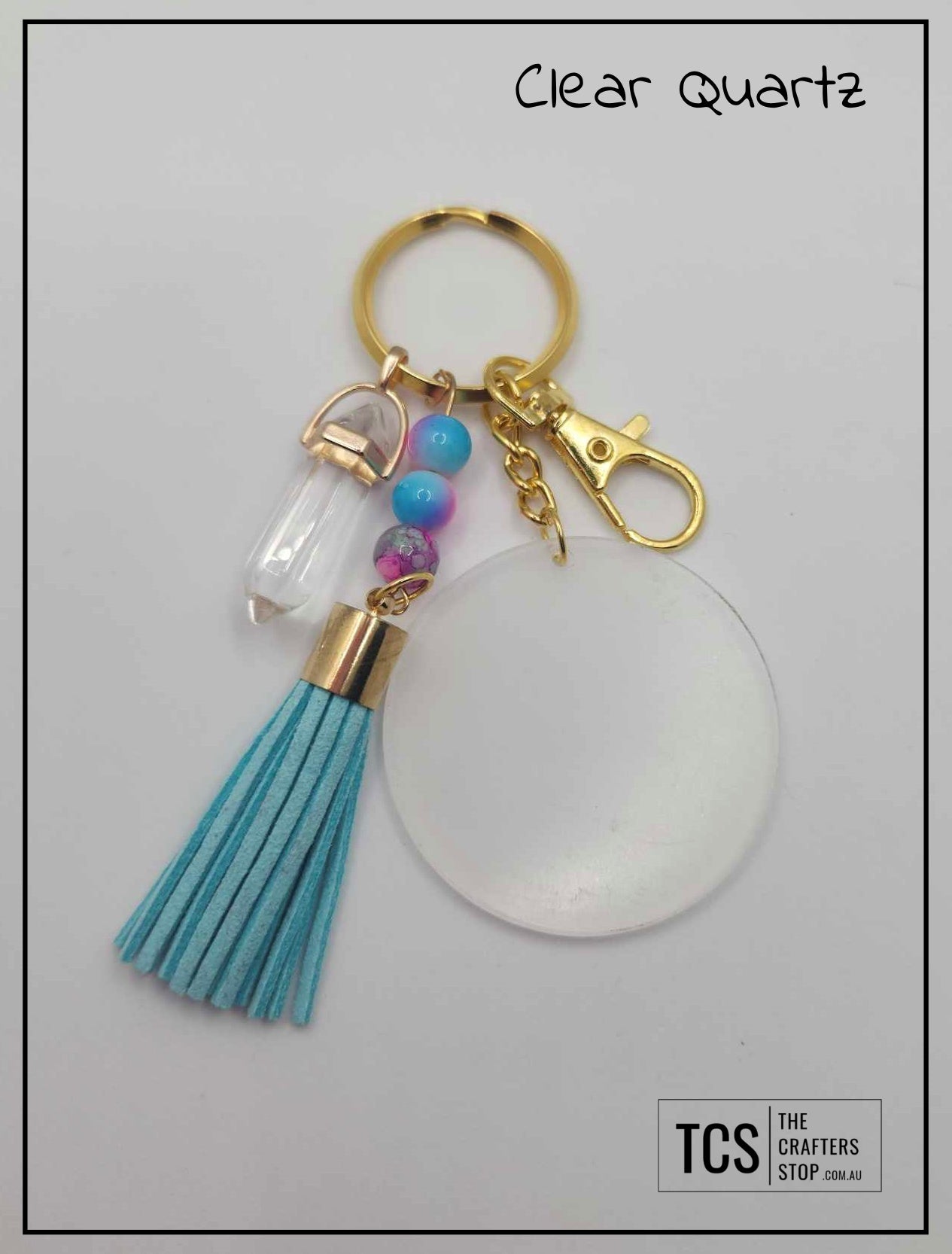 Crystal DT Keyring with Acrylic Blank