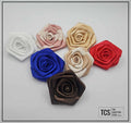 Large Fabric Roses Craft Flowers (X5 Pack)