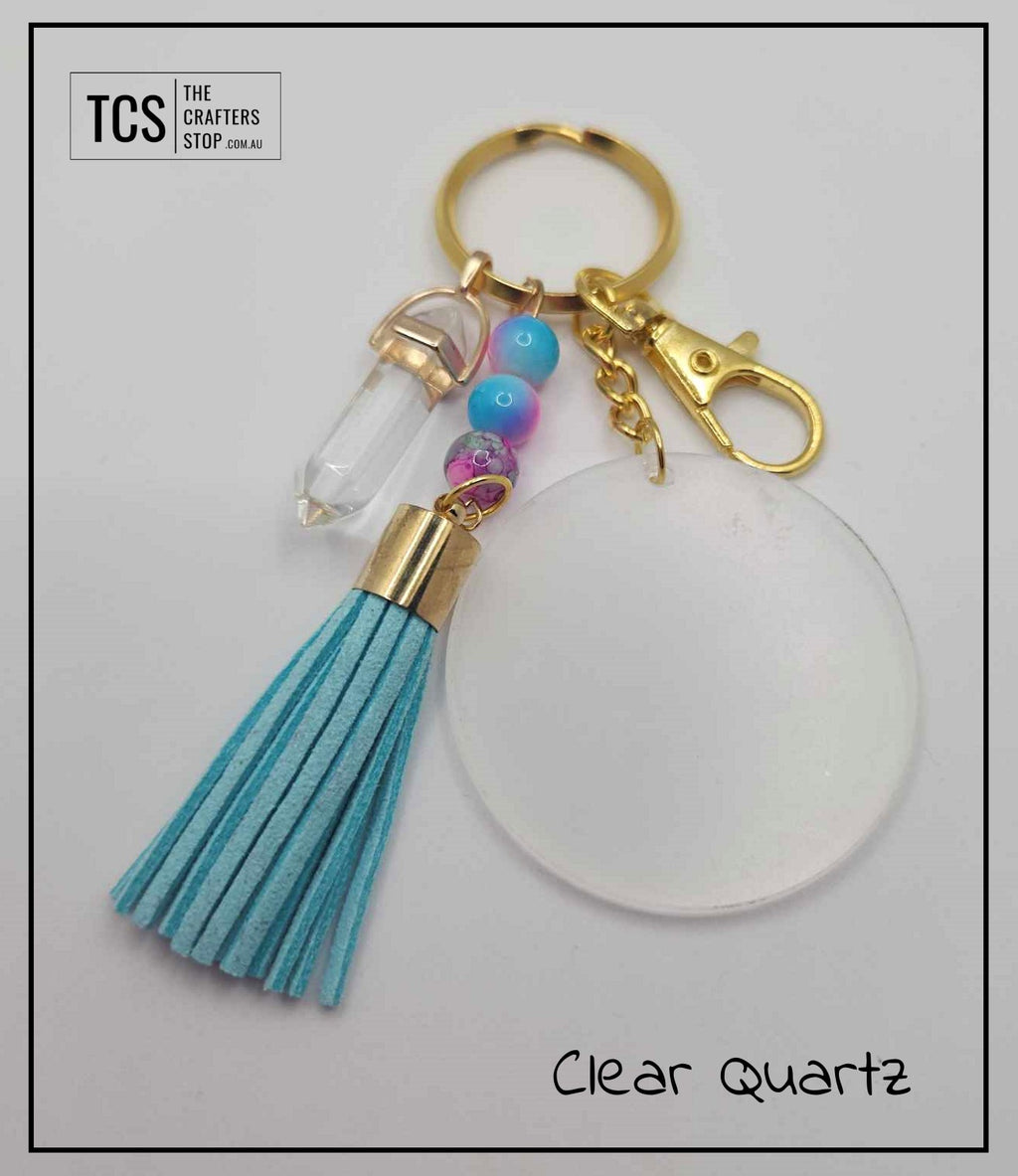 Crystal DT Keyring with Acrylic Blank