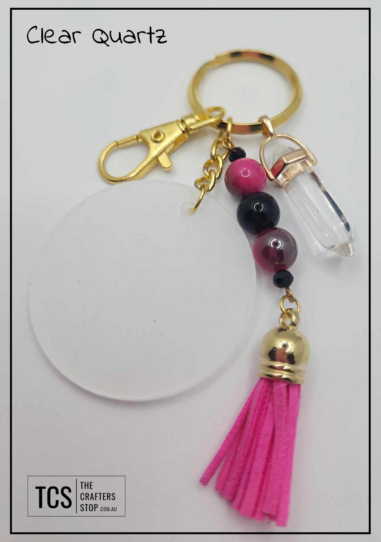 Crystal DT Keyring with Acrylic Blank