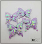 Fabric Iridescent 3D Butterfly (X4 Pack) 3 Colours