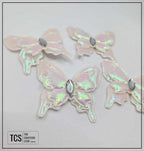 Fabric Iridescent 3D Butterfly (X4 Pack) 3 Colours