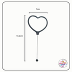 DIY Beadeable Heart Shaped Mirrors