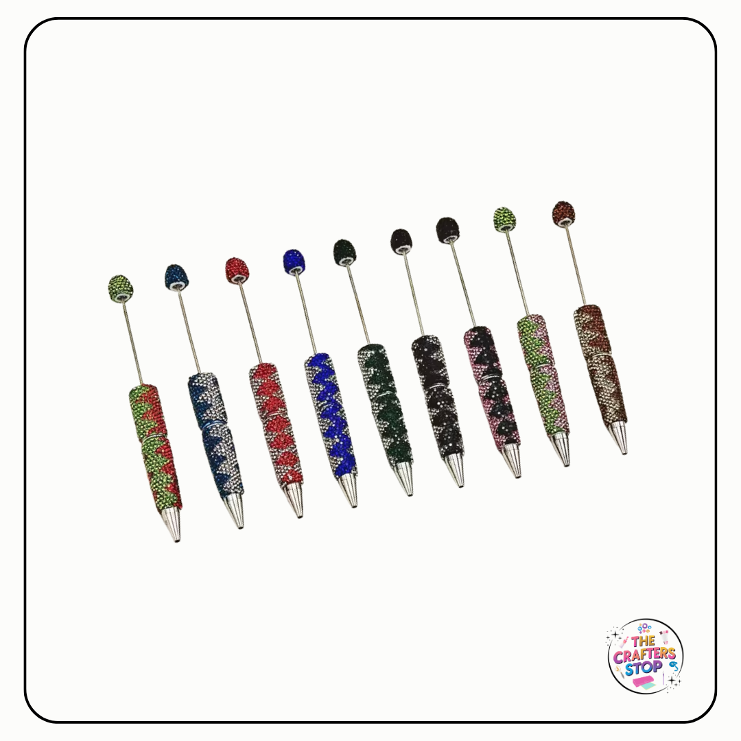 Bling Rhinestone DIY Beadeable Pens (Zig Zag)