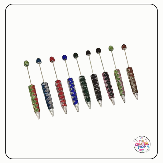 Bling Rhinestone DIY Beadeable Pens (Zig Zag)