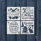 Cute Easter Themed Stencils