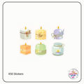 Candle Scrapbooking Stickers