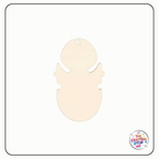 Wooden Easter Chick Shape