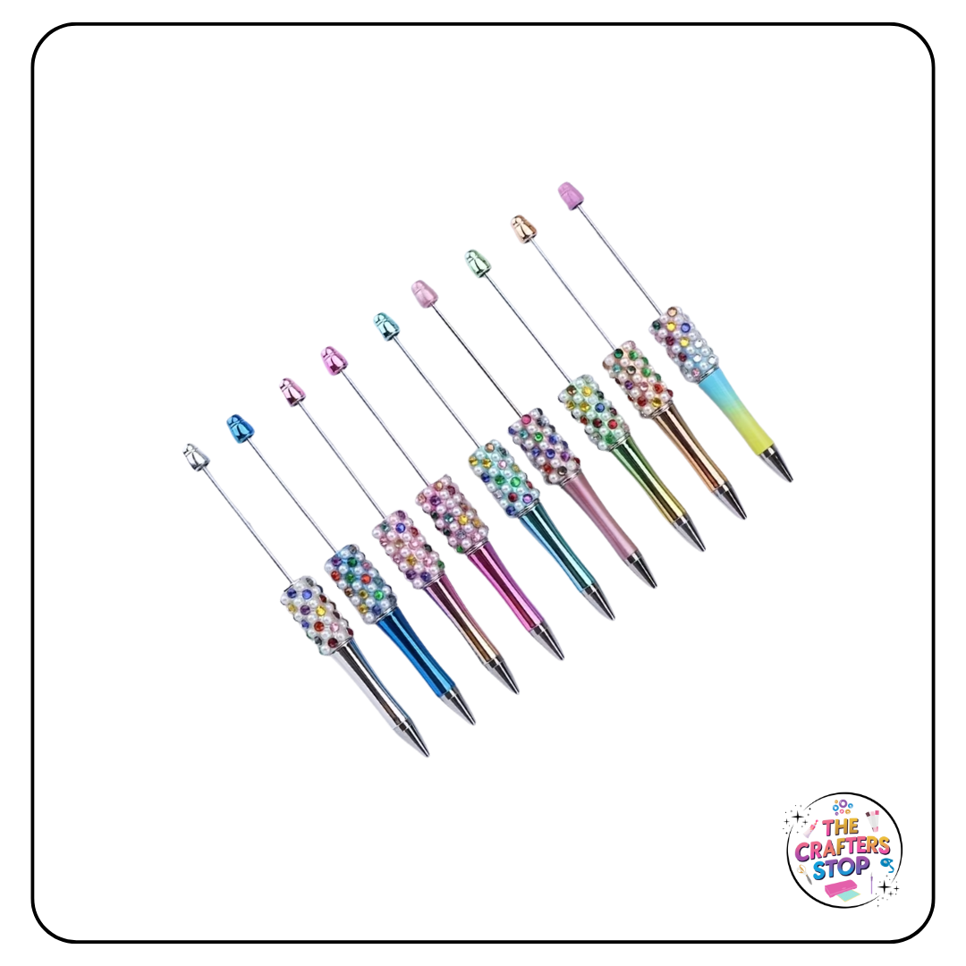 Metallic Studded DIY Beadeable Pens
