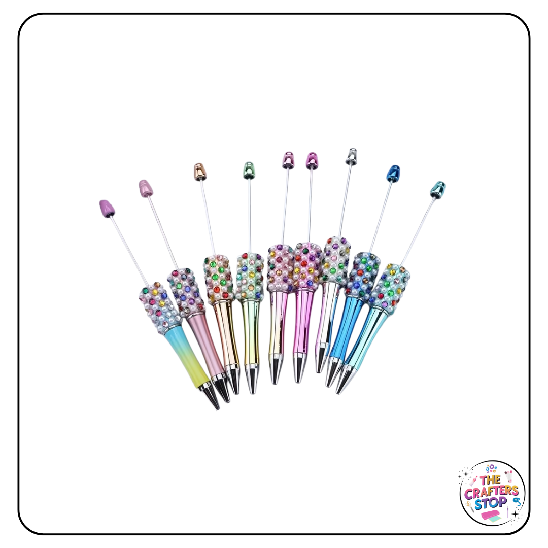 Metallic Studded DIY Beadeable Pens