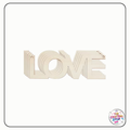 Wooden "Love" Word Cutout