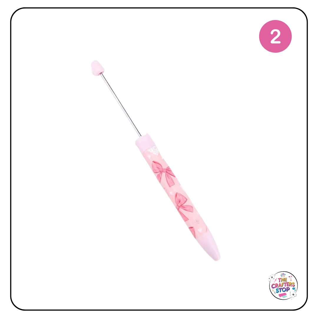 Pink Bow DIY Beadeable Pens