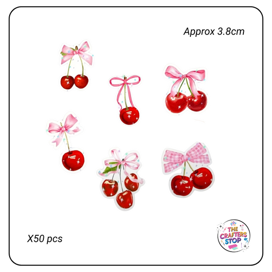 Cute Cherry Scrapbooking Stickers