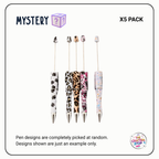 Mystery Pack of Printed DIY Beadeable Pens (5 or 10)