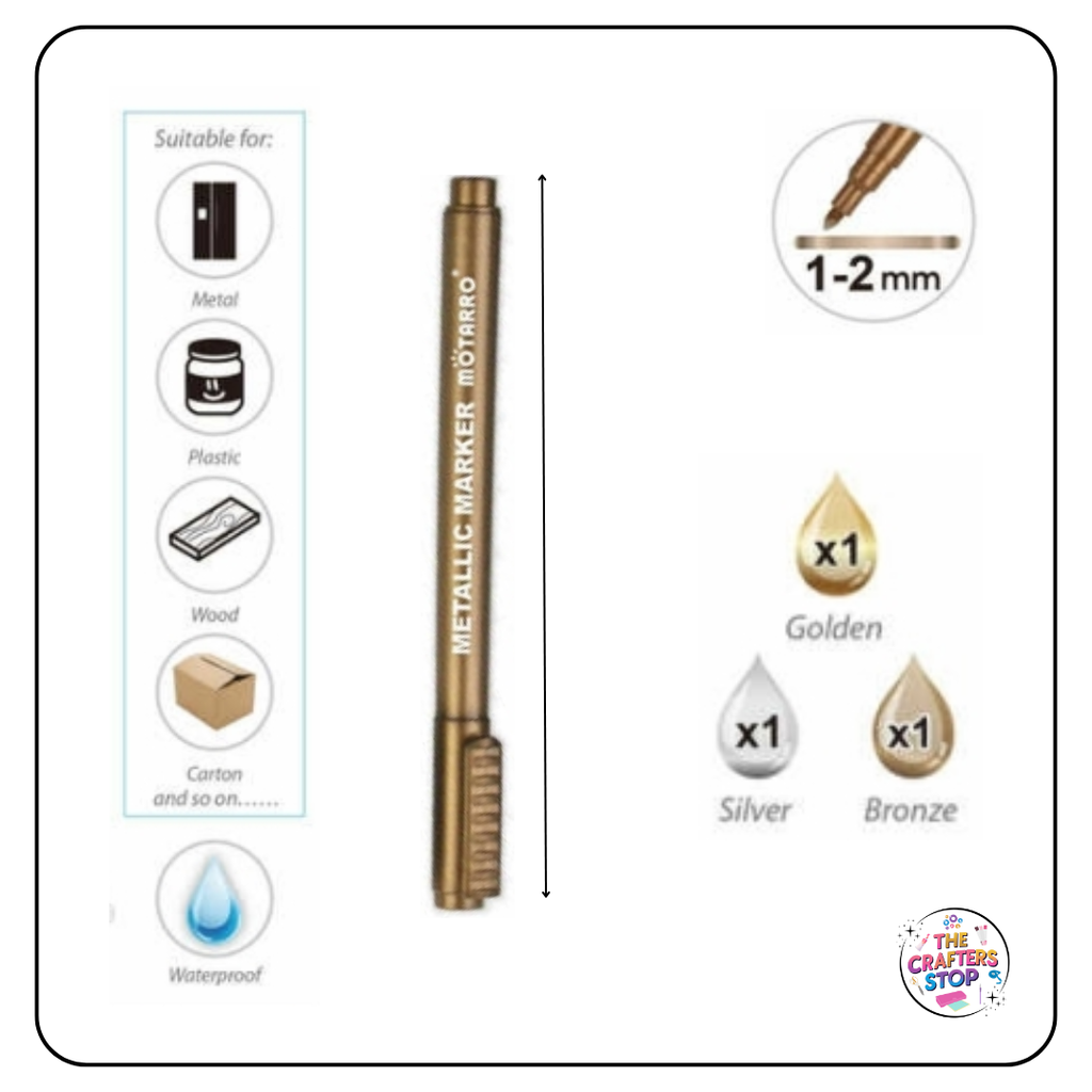 Motarro Metal Markers (3 Pack)