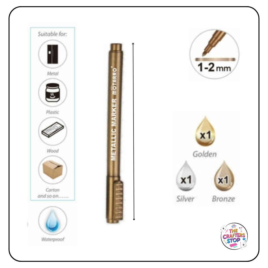 Motarro Metal Markers (3 Pack)
