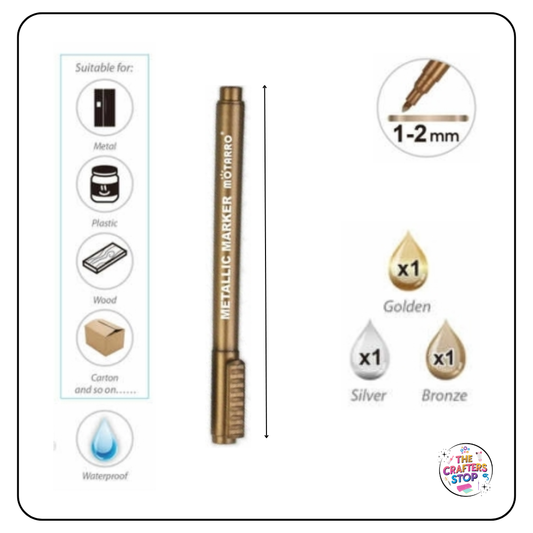 Motarro Metal Markers (3 Pack)