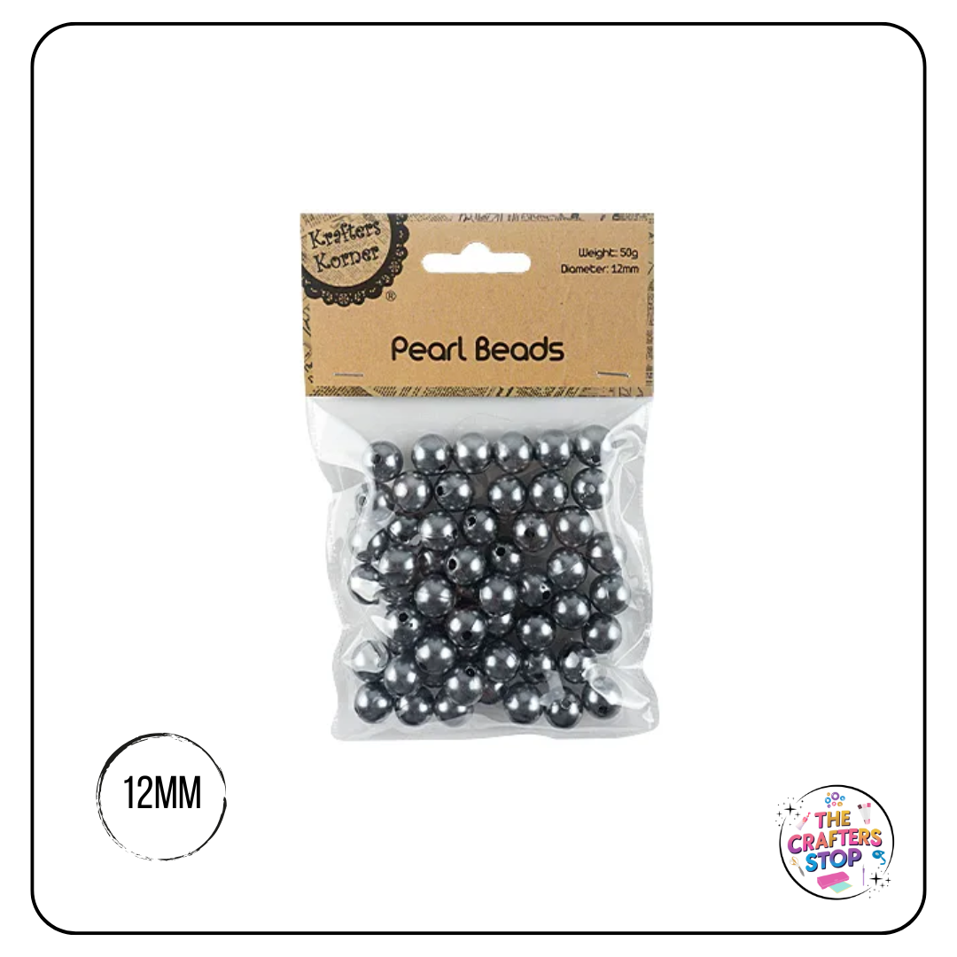 12mm Round Pearl Beads
