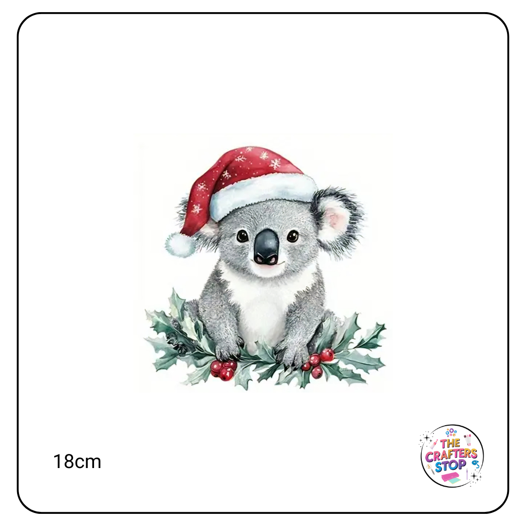 Christmas Koala DTF Iron On Transfers