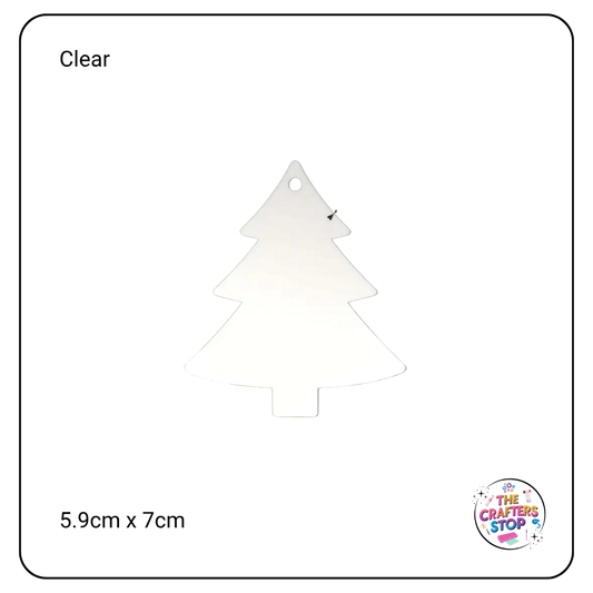 Clear Acrylic Christmas Tree Blank