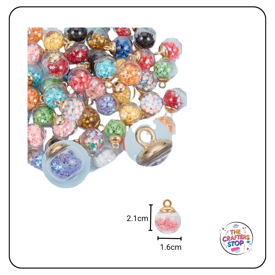 Mini Glass Bauble Charms
