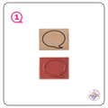 Wooden Word/Speech Bubble Stamps