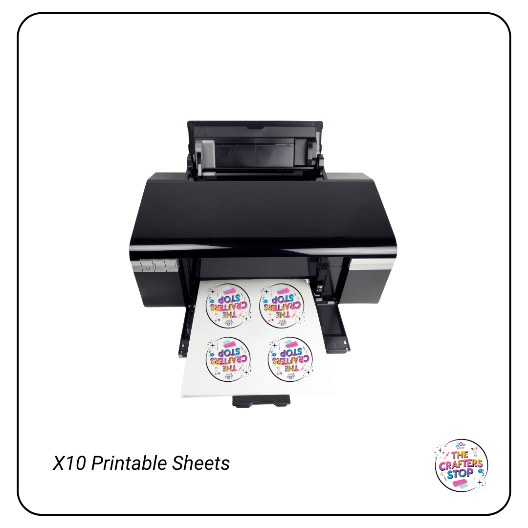 A4 Printable Adhesive VINYL Sheets - Inkjet