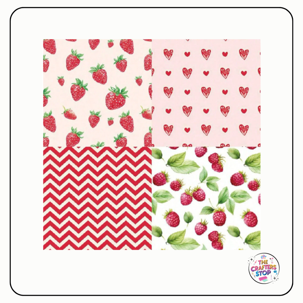 Fruity Red Decorative Paper Pad