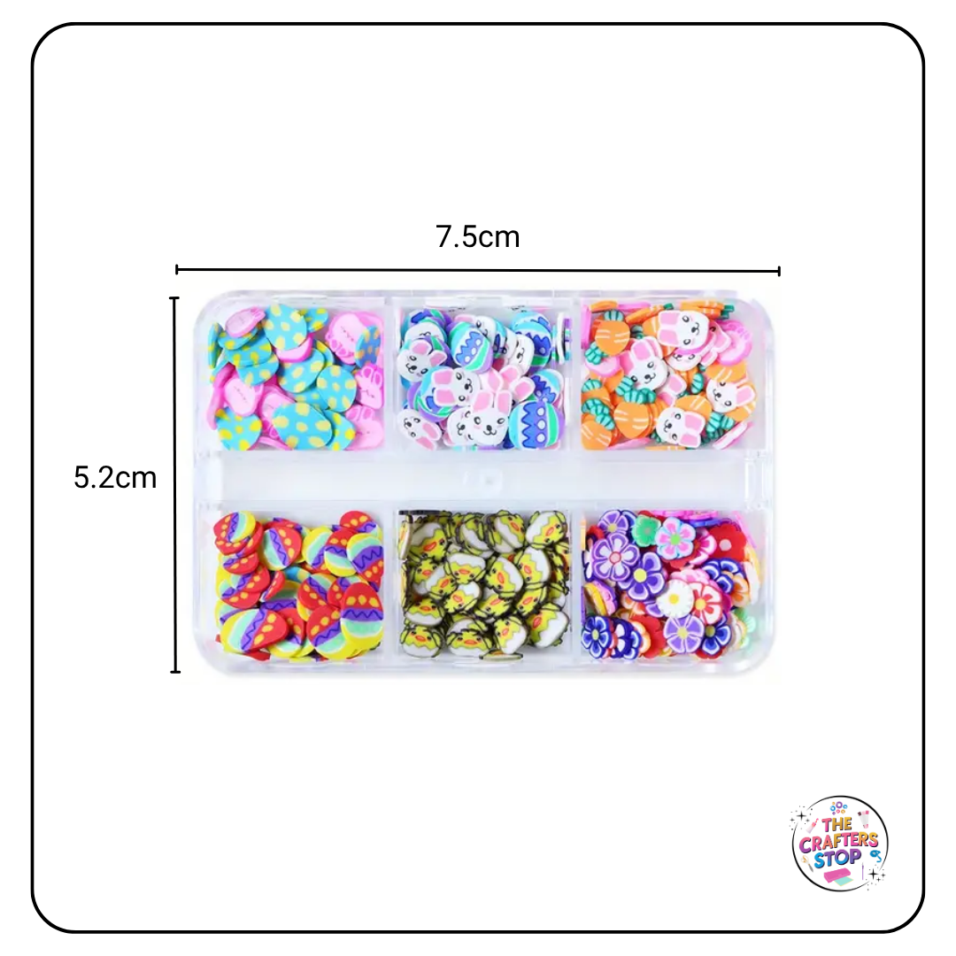 Polymer Clay Easter Slices Add-ins with Box