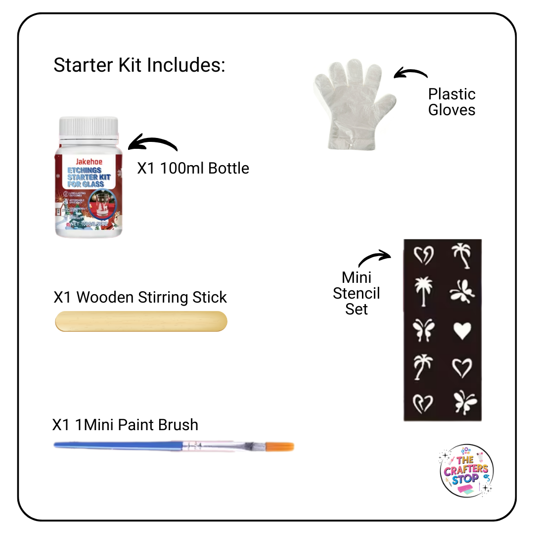Glass Etching Starter Kit - 100ml