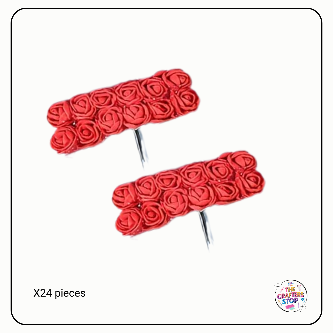 Handmade Foam Roses Flowers with Stems