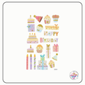 Happy Birthday Glitter Foam Stickers