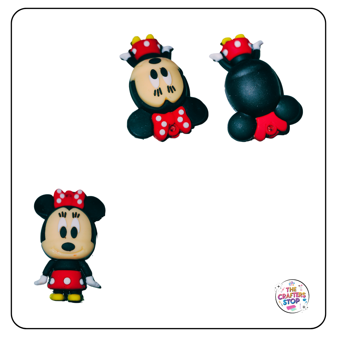 Minnie Mouse & Mickey Mouse PVC Charms