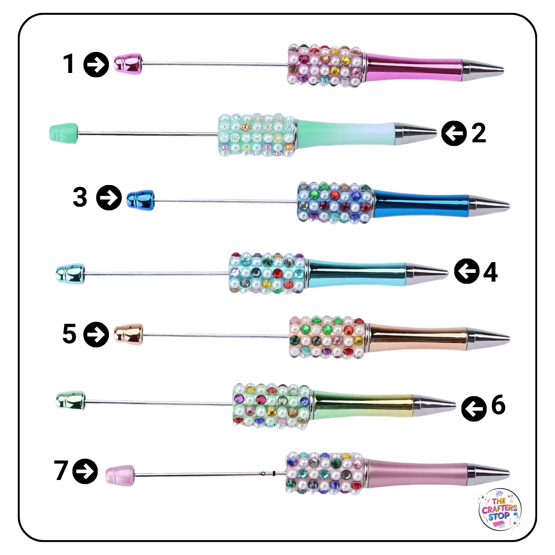 Metallic Studded DIY Beadeable Pens