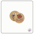 Magnetic Bamboo Bottle Opener for Dad