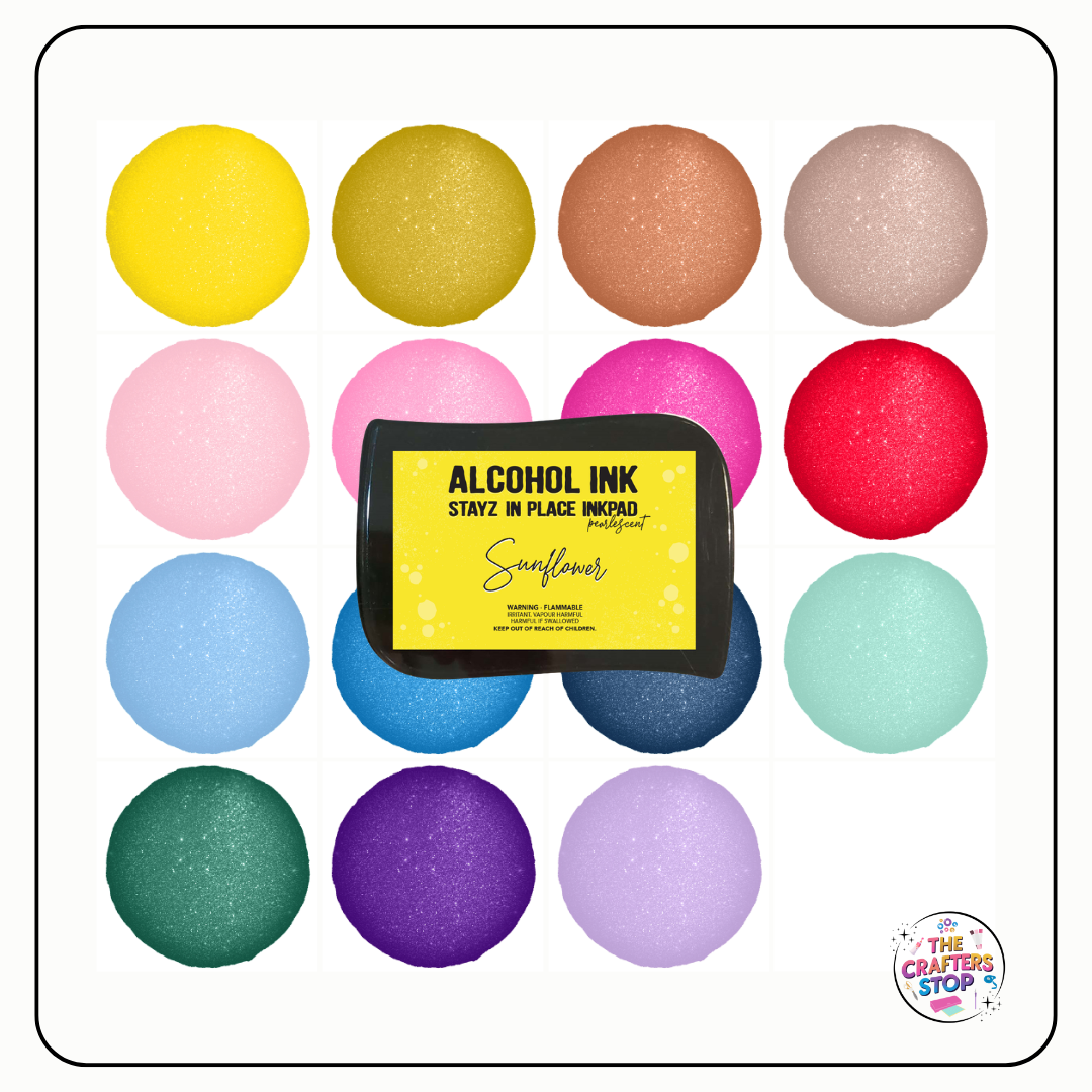 Couture Creations Pearlescent Alcohol Ink Stayz in Place Inkpad - Many Colours