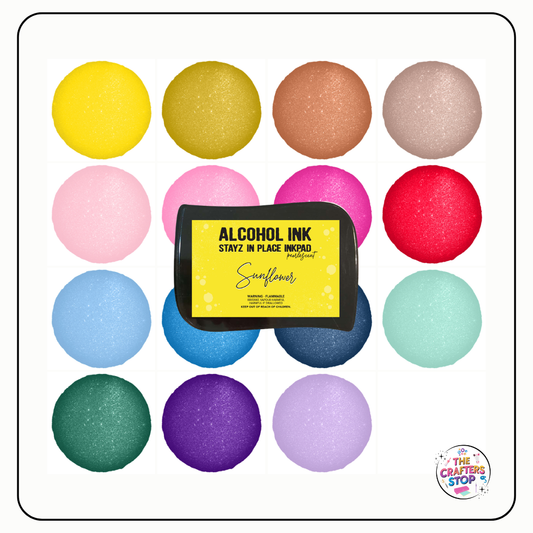 Couture Creations Pearlescent Alcohol Ink Stayz in Place Inkpad - Many Colours