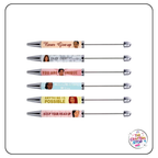 Motivational Long DIY Beadeable Pens