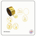 Gold Easter Scrapbooking Stickers