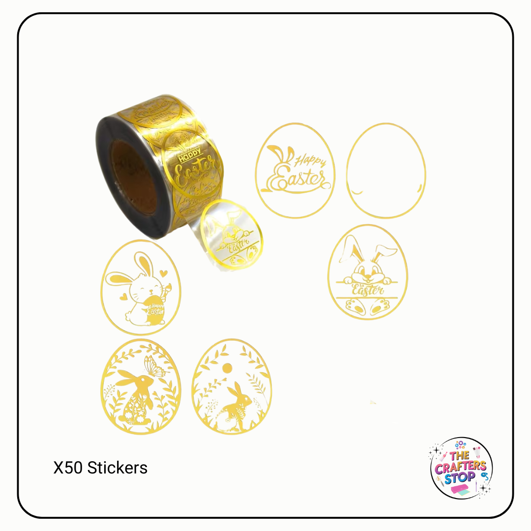 Gold Easter Scrapbooking Stickers