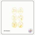 Gold Easter Scrapbooking Stickers