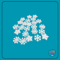 White Wooden Snowflake Embellishments