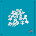 White Wooden Snowflake Embellishments