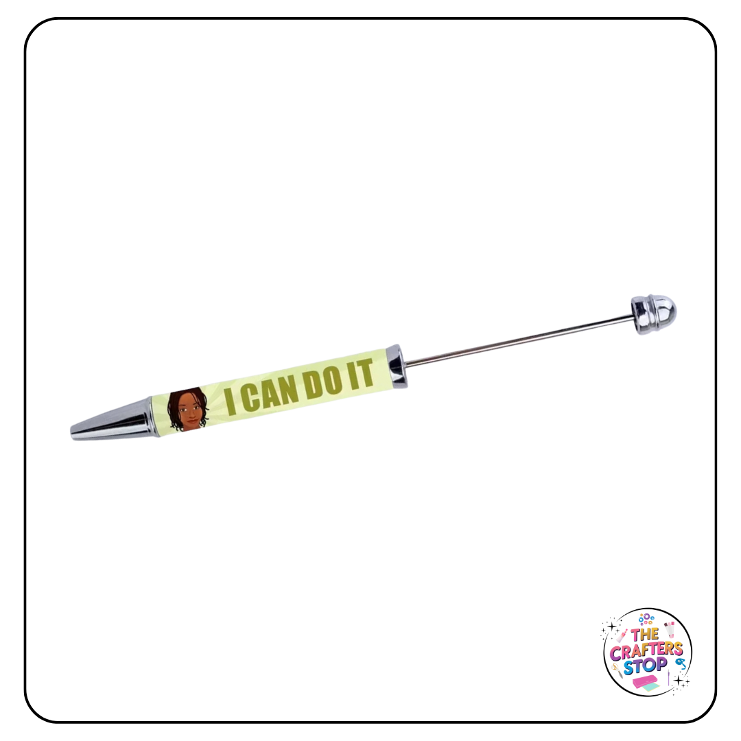 Motivational Long DIY Beadeable Pens